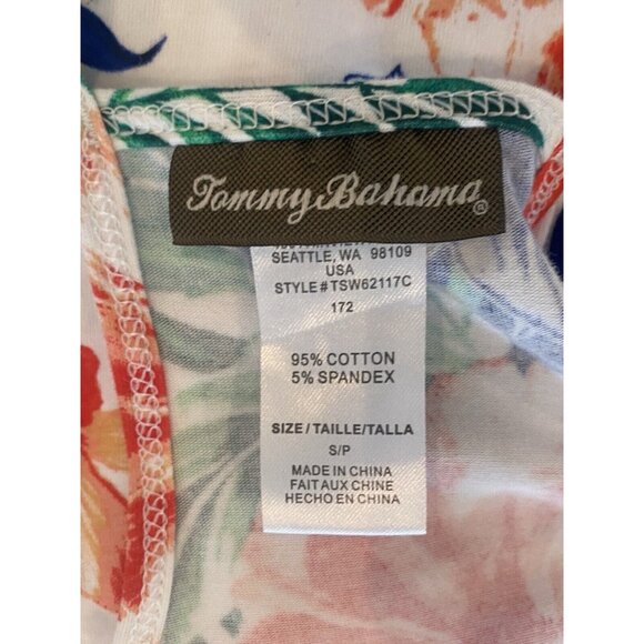 Tommy Bahama Spaghetti Strap Dress Racerback Cotton Floral Maxi Dress Size Small - Picture 5 of 5
